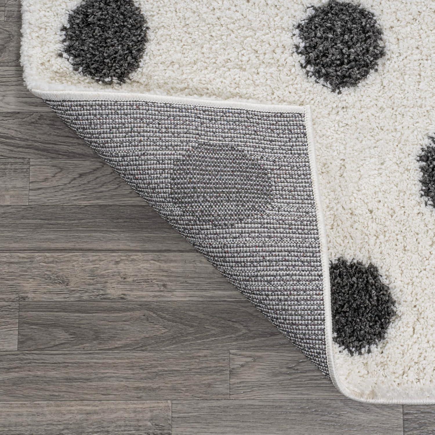 image:imageJONATHAN Y Pere Charcoal Dot Shag WhiteGray Indoor Area Rug 3x5 Modern Bohemian Contemporary EasyCleaning for Living Room Bedroom Kitchen Pet Friendly NonShedding MOH411A34 x 6 Rectangular