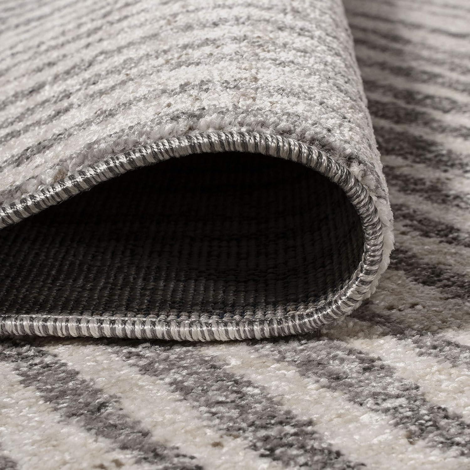 image:imageJONATHAN Y Skoura Modern Bold Stripe BeigeDark Gray Indoor Area Rug 3x5 Bohemian Casual EasyCleaning for Living Room Bedroom Kitchen Pet Friendly NonShedding MOH305A33 x 49 Rectangular