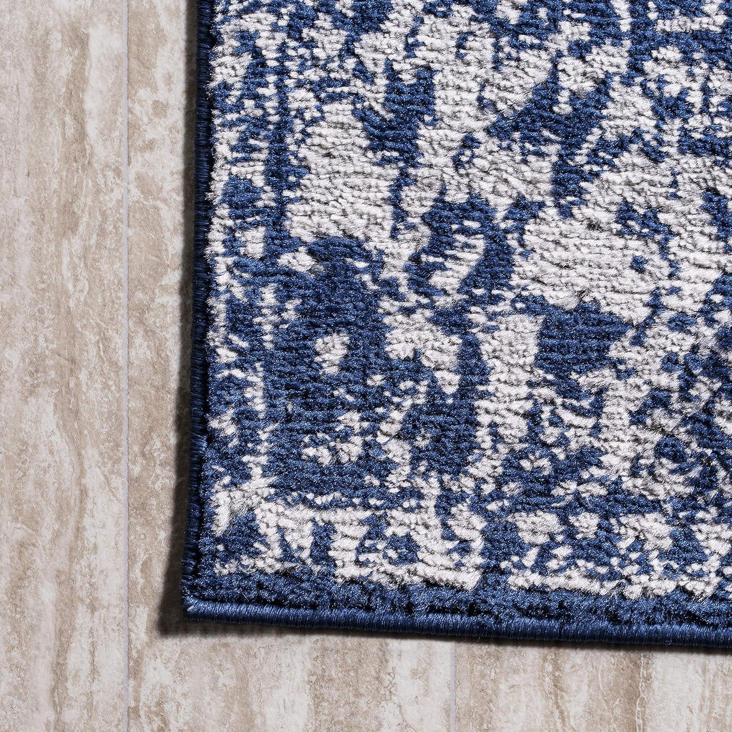 image:imageJONATHAN Y Soleiman Modern Navy Indoor Area Rug 3x5 Vintage Transitional EasyCleaning for Living Room Bedroom Kitchen Pet Friendly NonShedding MDP404A33 x 5 Rectangular