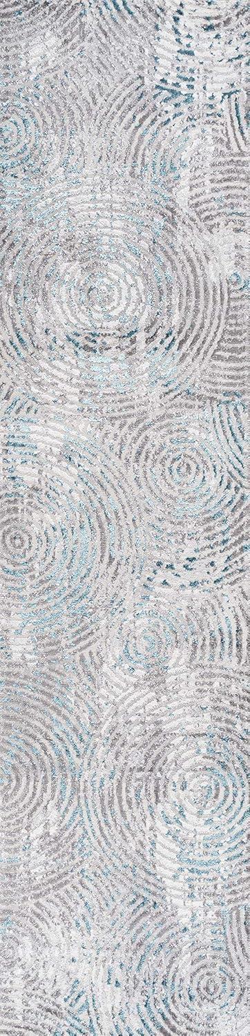 image:imageJONATHAN Y Timeworn Abstract GrayTurquoise Indoor Area Rug 3X5 ft Modern for Living Room Bedroom Kitchen Office EasyCleaning High Traffic PetFriendly NonShedding SOR205A32 x 10 Runner
