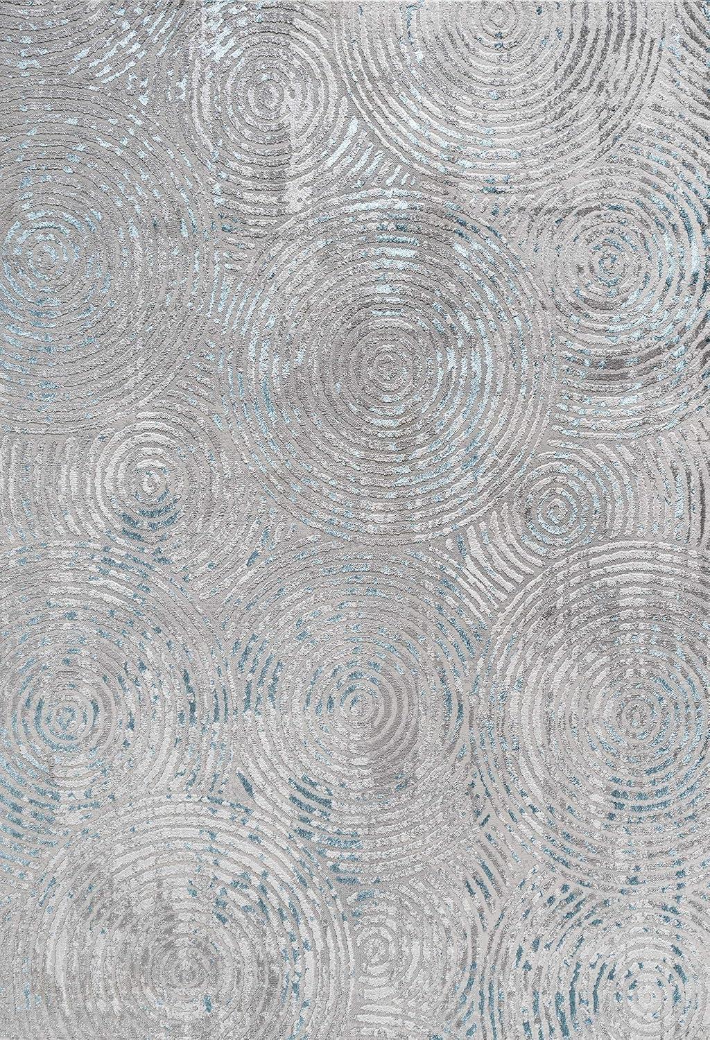 image:imageJONATHAN Y Timeworn Abstract GrayTurquoise Indoor Area Rug 3X5 ft Modern for Living Room Bedroom Kitchen Office EasyCleaning High Traffic PetFriendly NonShedding SOR205A34 x 6 Rectangular