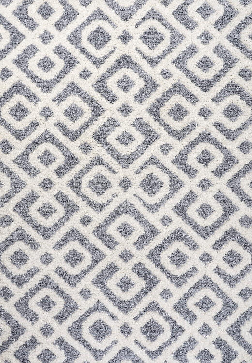 image:imageJONATHAN Y Trellis HighLow MultiCream Indoor Area Rug 3X5 ft Astrid Retro for Living Room Bedroom Kitchen Office EasyCleaning High Traffic PetFriendly NonShedding SNT103A3CreamGray