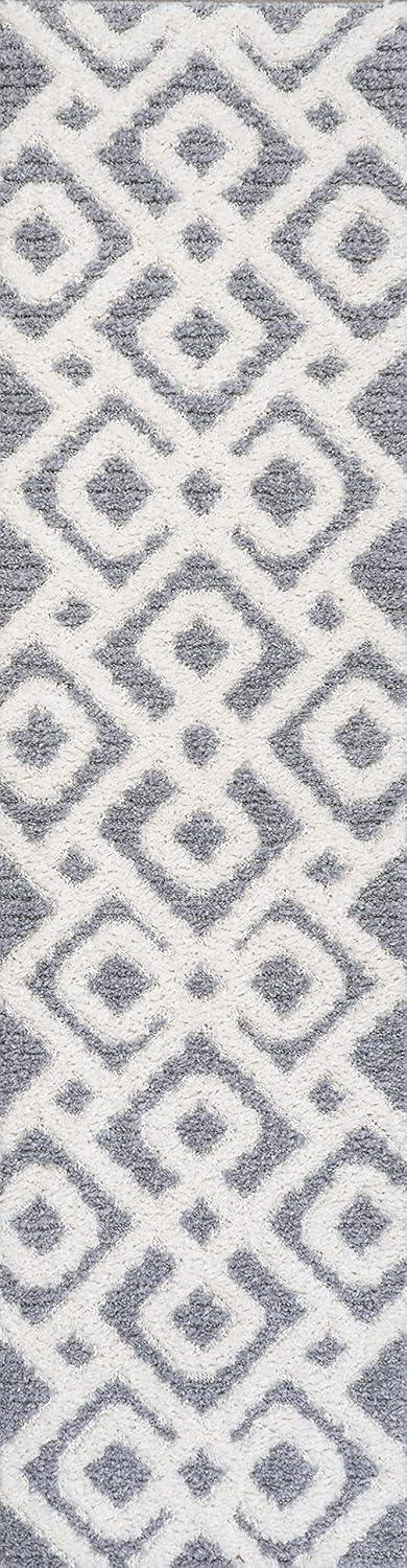 image:imageJONATHAN Y Trellis HighLow MultiCream Indoor Area Rug 3X5 ft Astrid Retro for Living Room Bedroom Kitchen Office EasyCleaning High Traffic PetFriendly NonShedding SNT103A3CreamGray