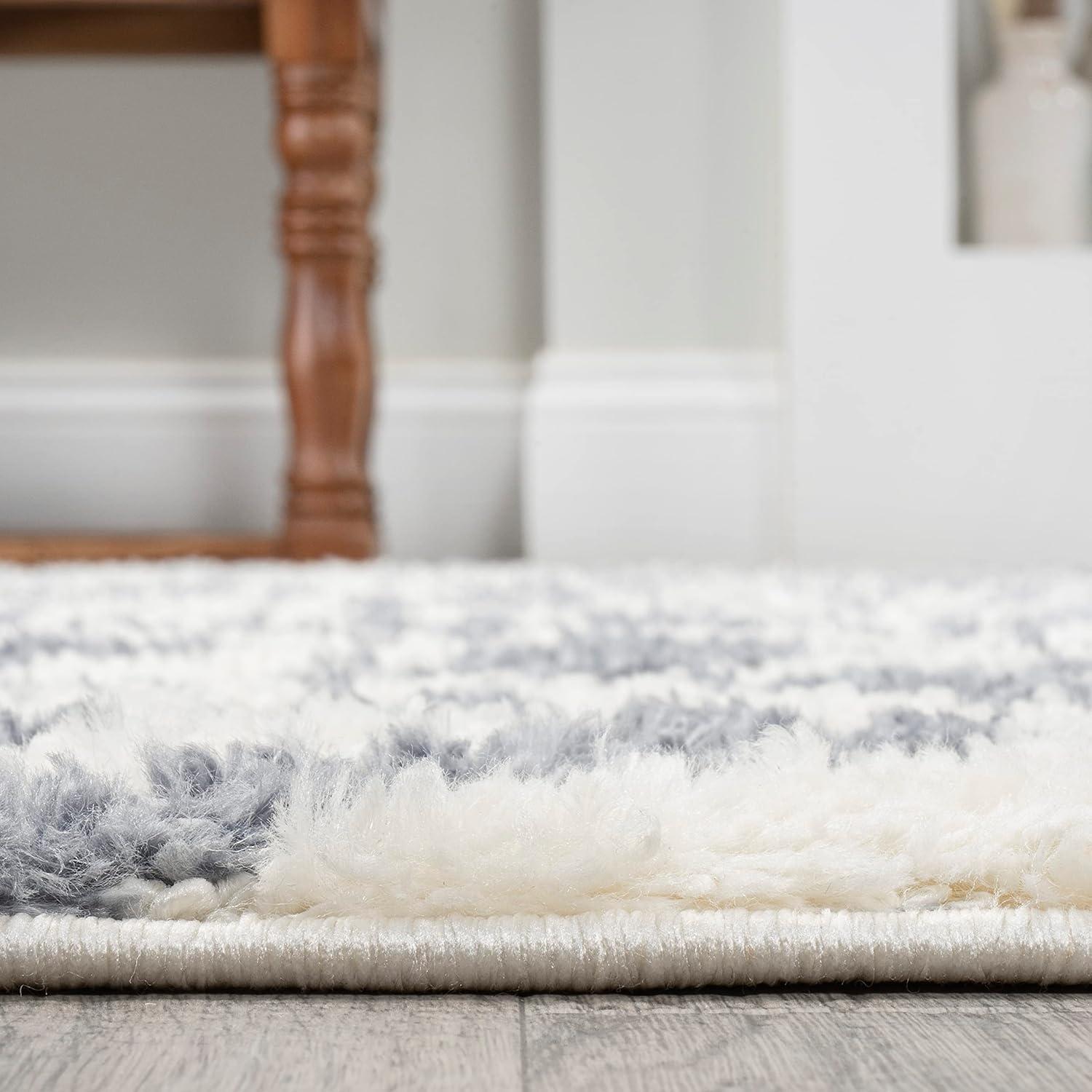 image:imageJONATHAN Y Trellis HighLow MultiCream Indoor Area Rug 3X5 ft Astrid Retro for Living Room Bedroom Kitchen Office EasyCleaning High Traffic PetFriendly NonShedding SNT103A3CreamGray
