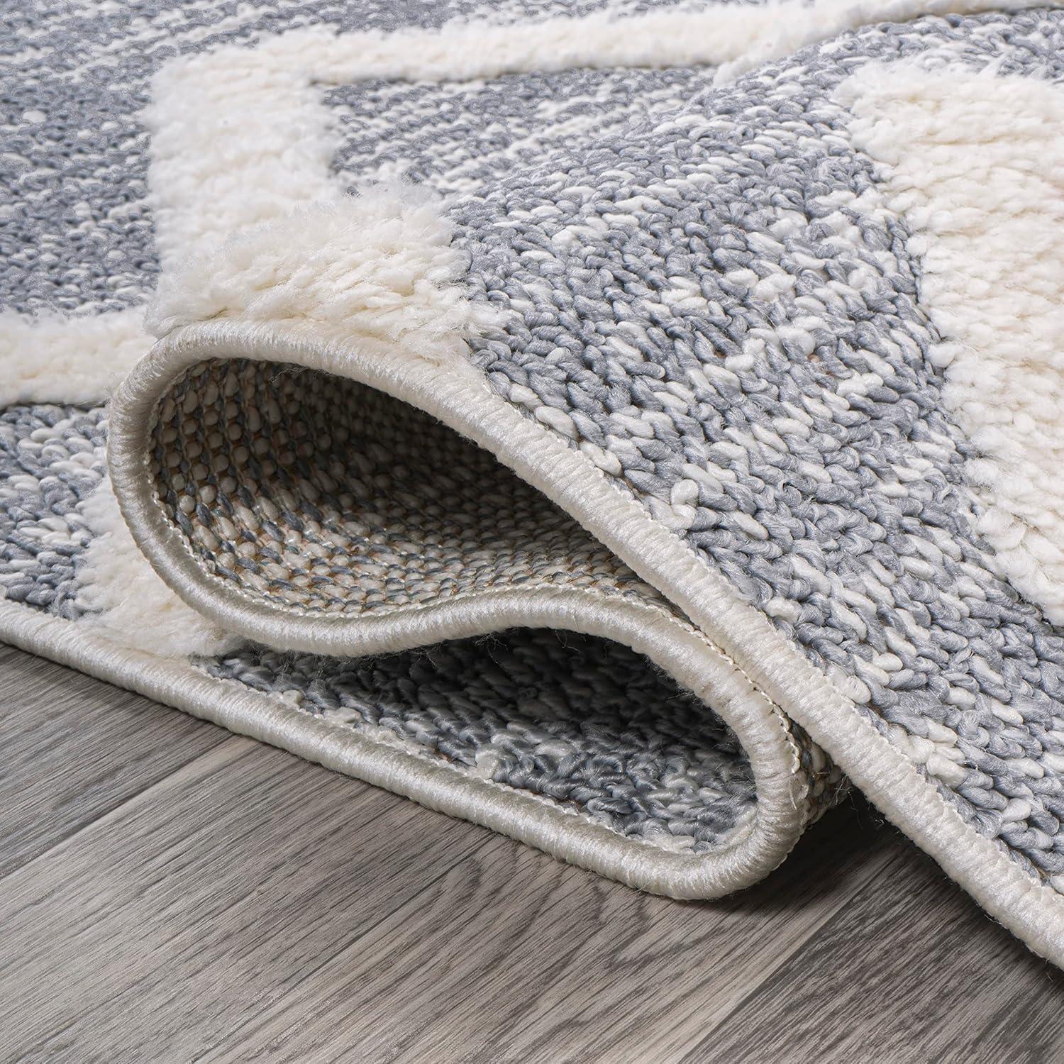 image:imageJONATHAN Y Trellis HighLow MultiGray Indoor Area Rug 3X5 ft Monique for Living Room Bedroom Kitchen Office EasyCleaning High Traffic PetFriendly NonShedding SNT104A3710 x 10 Rectangular