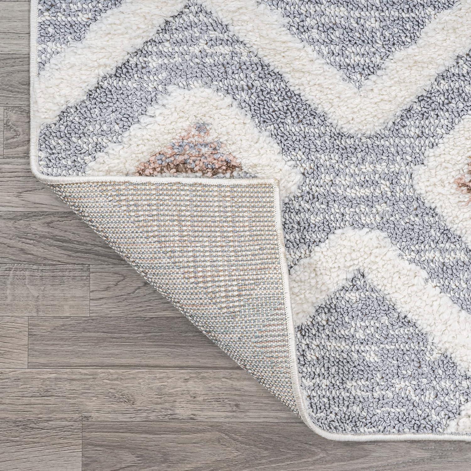 image:imageJONATHAN Y Trellis HighLow MultiGray Indoor Area Rug 3X5 ft Monique for Living Room Bedroom Kitchen Office EasyCleaning High Traffic PetFriendly NonShedding SNT104A3710 x 10 Rectangular