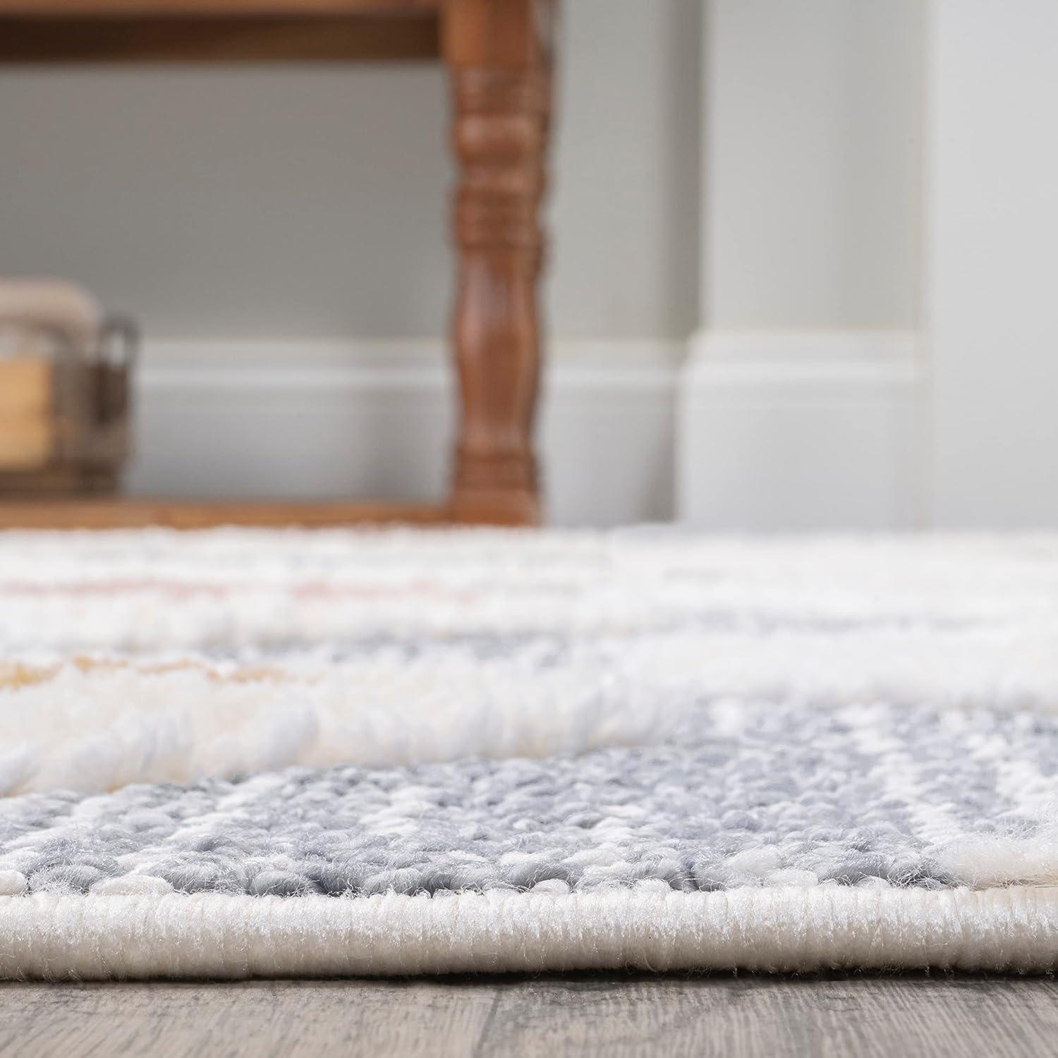 image:imageJONATHAN Y Trellis HighLow MultiGray Indoor Area Rug 3X5 ft Monique for Living Room Bedroom Kitchen Office EasyCleaning High Traffic PetFriendly NonShedding SNT104A322 x 8 Runner