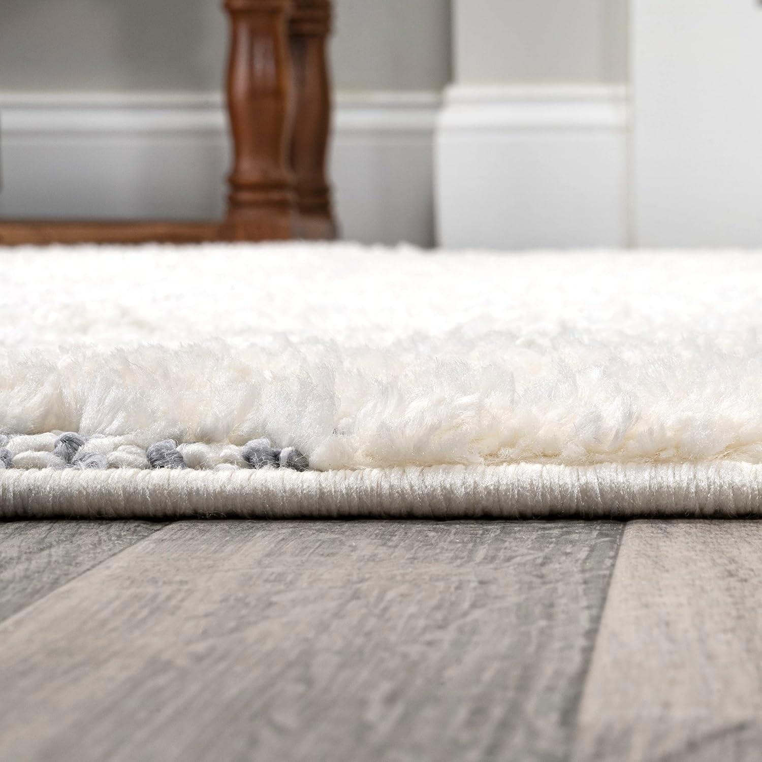 image:imageJONATHAN Y Trellis Plush Carved MultiCream Indoor Area Rug 3X5 ft Pia Moroccan HighLow for Living Room Bedroom Kitchen Office EasyCleaning High Traffic PetFriendly NonShedding SNT105A3CreamGray