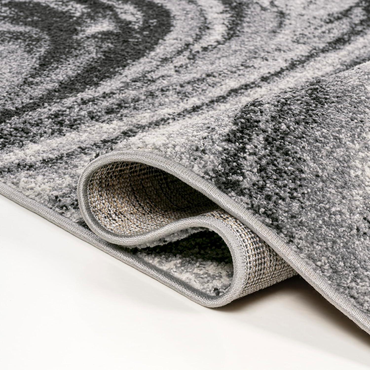 image:imageJONATHAN Y Viscon Abstract Marble Light GrayBlack Indoor Area Rug 3x5 ModernContemporaryGeometricCasual EasyCleaning for Living RoomBedroomKitchenPet FriendlyNonShedding SEU207A378 x 10 Rectangular