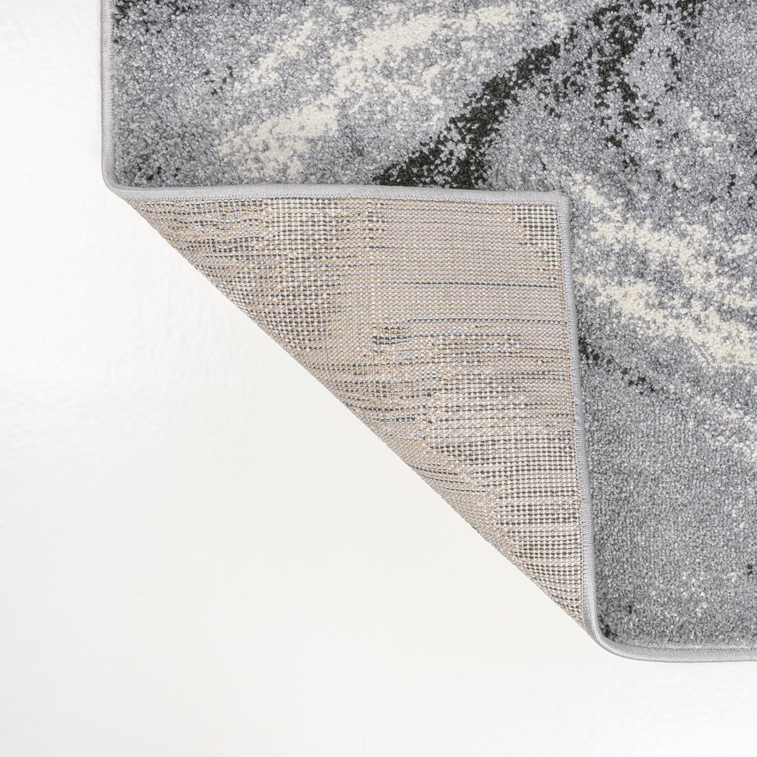 image:imageJONATHAN Y Viscon Abstract Marble Light GrayBlack Indoor Area Rug 3x5 ModernContemporaryGeometricCasual EasyCleaning for Living RoomBedroomKitchenPet FriendlyNonShedding SEU207A33 x 5 Rectangular