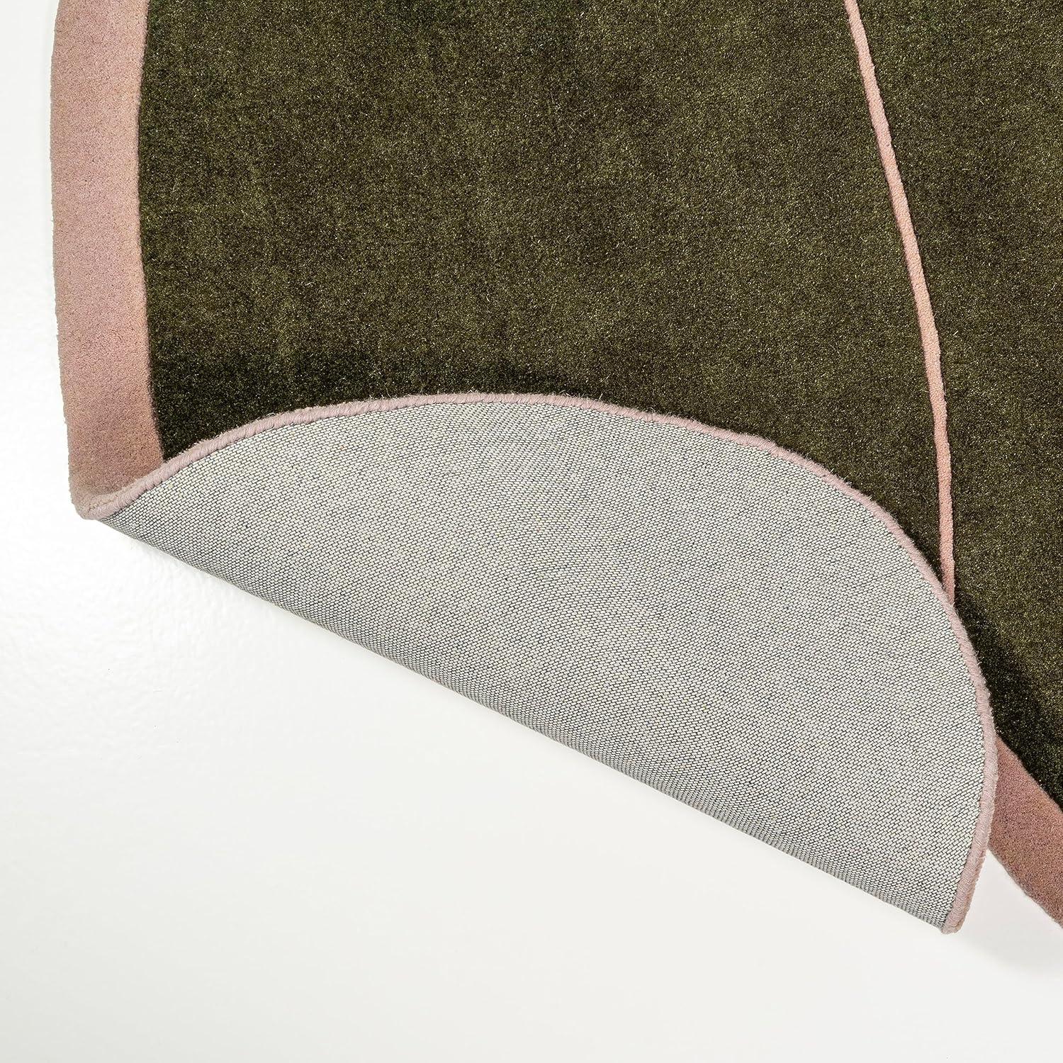 image:imageJONATHAN Y Whimsical Geometric Handwoven Wool GreenPink Shaped Indoor Area Rug 5x8 Modern Border EasyCleaning for Living Room Bedroom Kitchen Pet Friendly NonShedding GST101A55 x 8 Rectangular