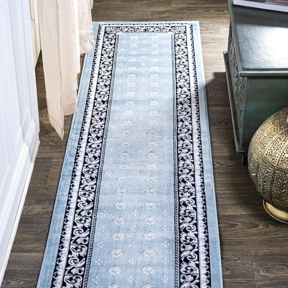 image:imageJONATHAN Y Acanthus French Border BlueNavy Indoor Area Rug 3x5 Vintage Bohemian EasyCleaning for Living Room Bedroom Kitchen Pet Friendly NonShedding MDP504E3BlueNavy