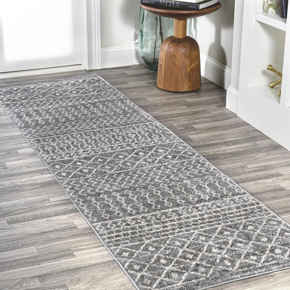 image:imageJONATHAN Y Arta Vintage Geometric MultiCream Indoor Area Rug 3x5 Moroccan Farmhouse EasyCleaning for Living Room Bedroom Kitchen Pet Friendly NonShedding MOH106C3GrayCream