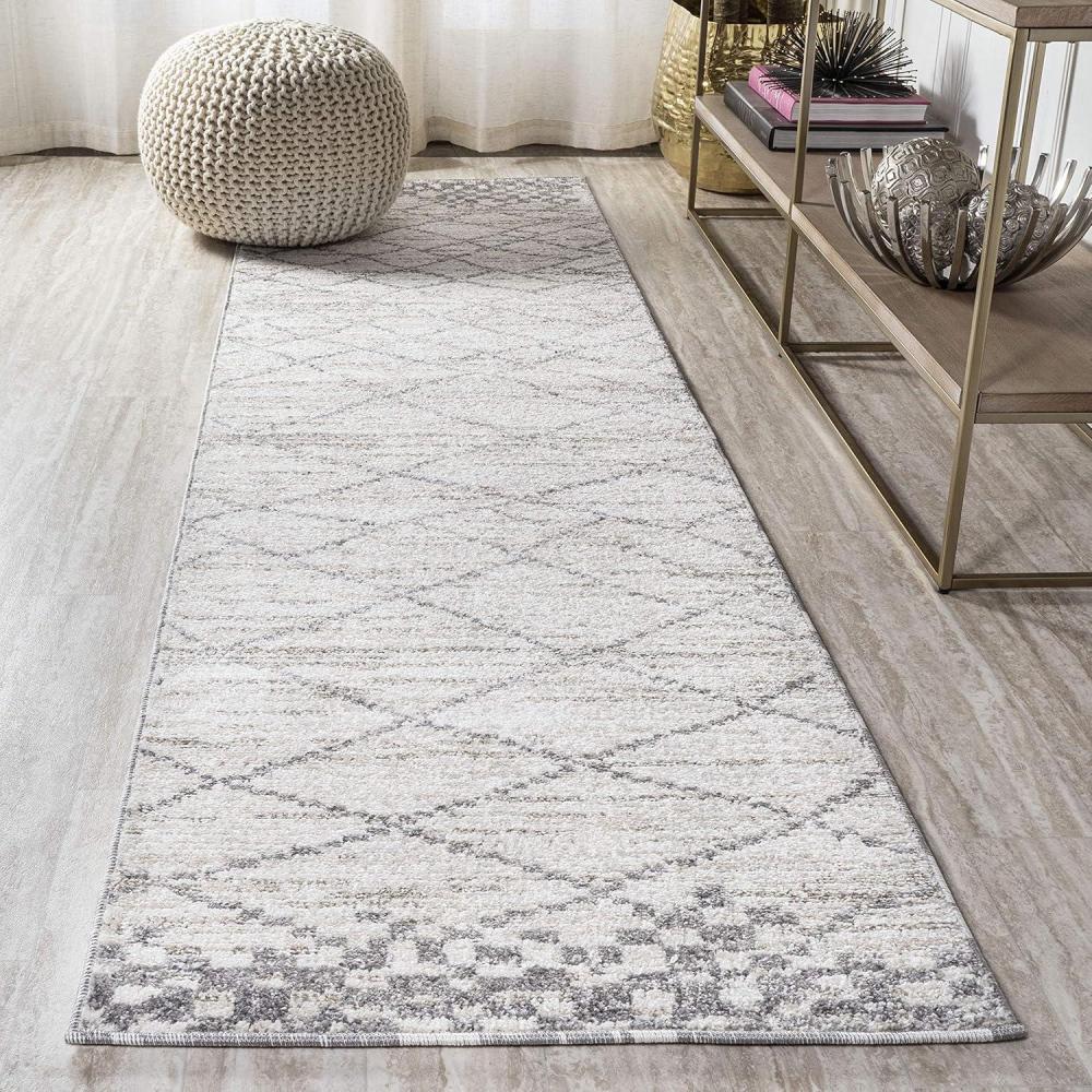 image:imageJONATHAN Y Asilah Diamond Gray Indoor Area Rug 3x5 Moroccan Modern Bohemian Casual EasyCleaning for Living Room Bedroom Kitchen Pet Friendly NonShedding MOH300B3Light Gray