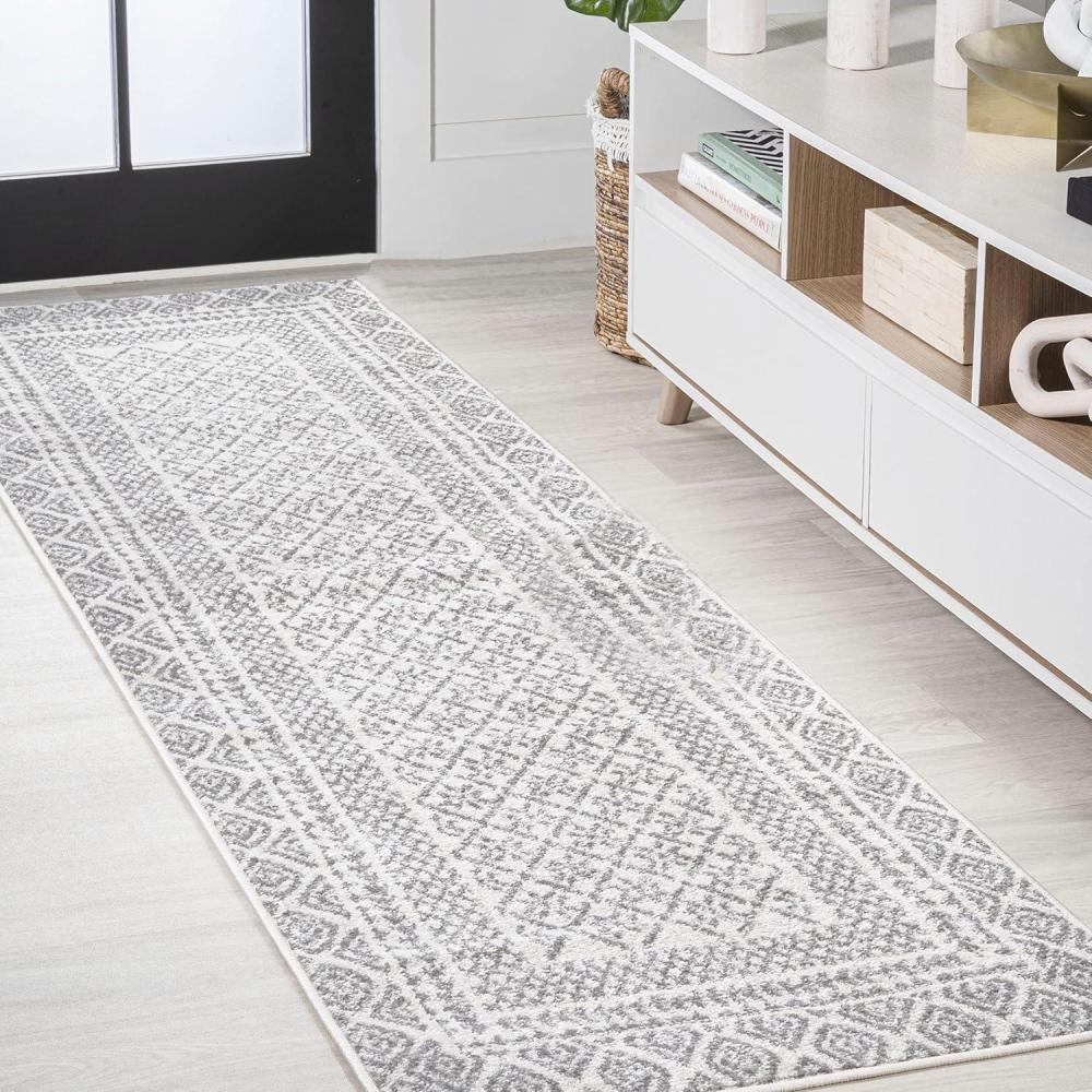 image:imageJONATHAN Y Athens Modern Geometric Boho GrayCream Indoor Area Rug 3x5 Moroccan Farmhouse EasyCleaning for Living Room Bedroom Kitchen Pet Friendly NonShedding MOH107A323 x 8 Runner