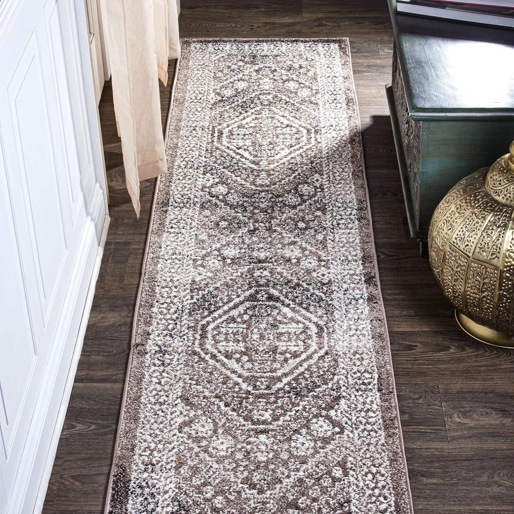 image:imageJONATHAN Y Boho Cottage Medallion RedIvory Indoor Area Rug 3x5 Bohemian Vintage EasyCleaning for Living Room Bedroom Kitchen Pet Friendly NonShedding MDP501A3BrownIvory