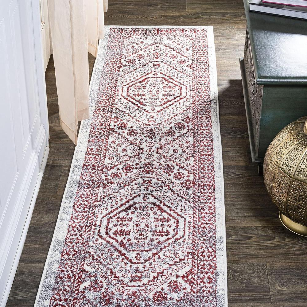 image:imageJONATHAN Y Boho Cottage Medallion RedIvory Indoor Area Rug 3x5 Bohemian Vintage EasyCleaning for Living Room Bedroom Kitchen Pet Friendly NonShedding MDP501A3RedIvory