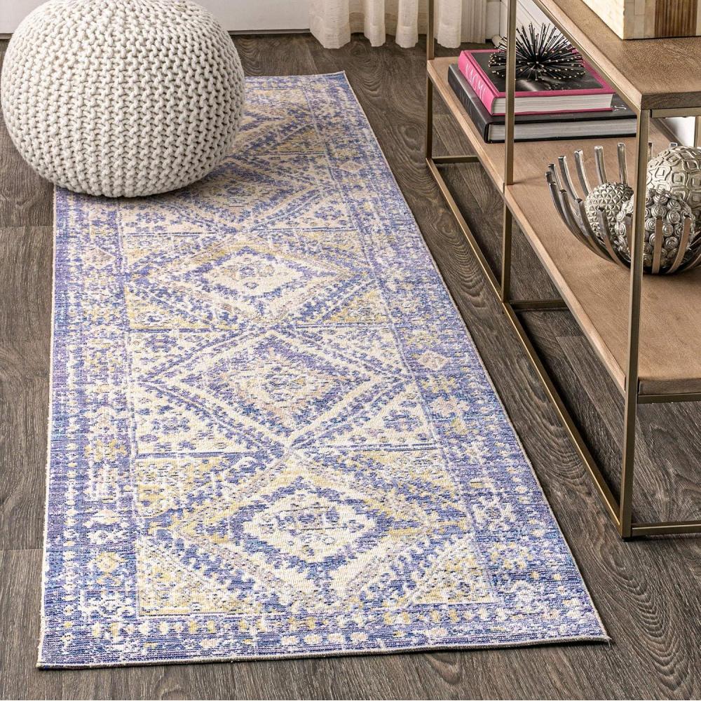 image:imageJONATHAN Y Darija Ornate Geometric Medallion Blue Indoor Area Rug 3x5 Transitional Traditional EasyCleaning for Living Room Bedroom Kitchen Pet Friendly NonShedding MDP308C3Blue