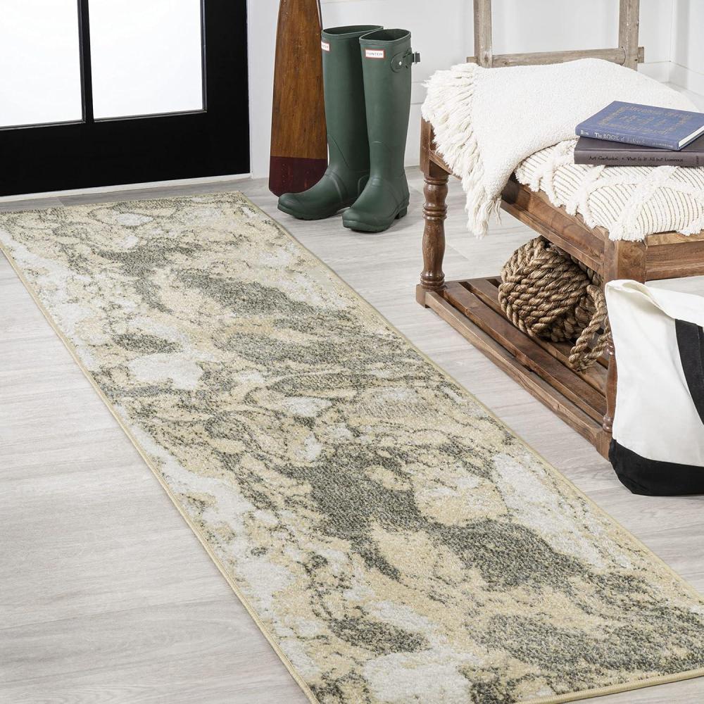 image:imageJONATHAN Y Marmo Abstract Marbled Indoor Area Rug 3x5 GoldGray Modern Contemporary EasyCleaning for Living Room Bedroom Kitchen Pet Friendly NonShedding CTP201C3GoldGray