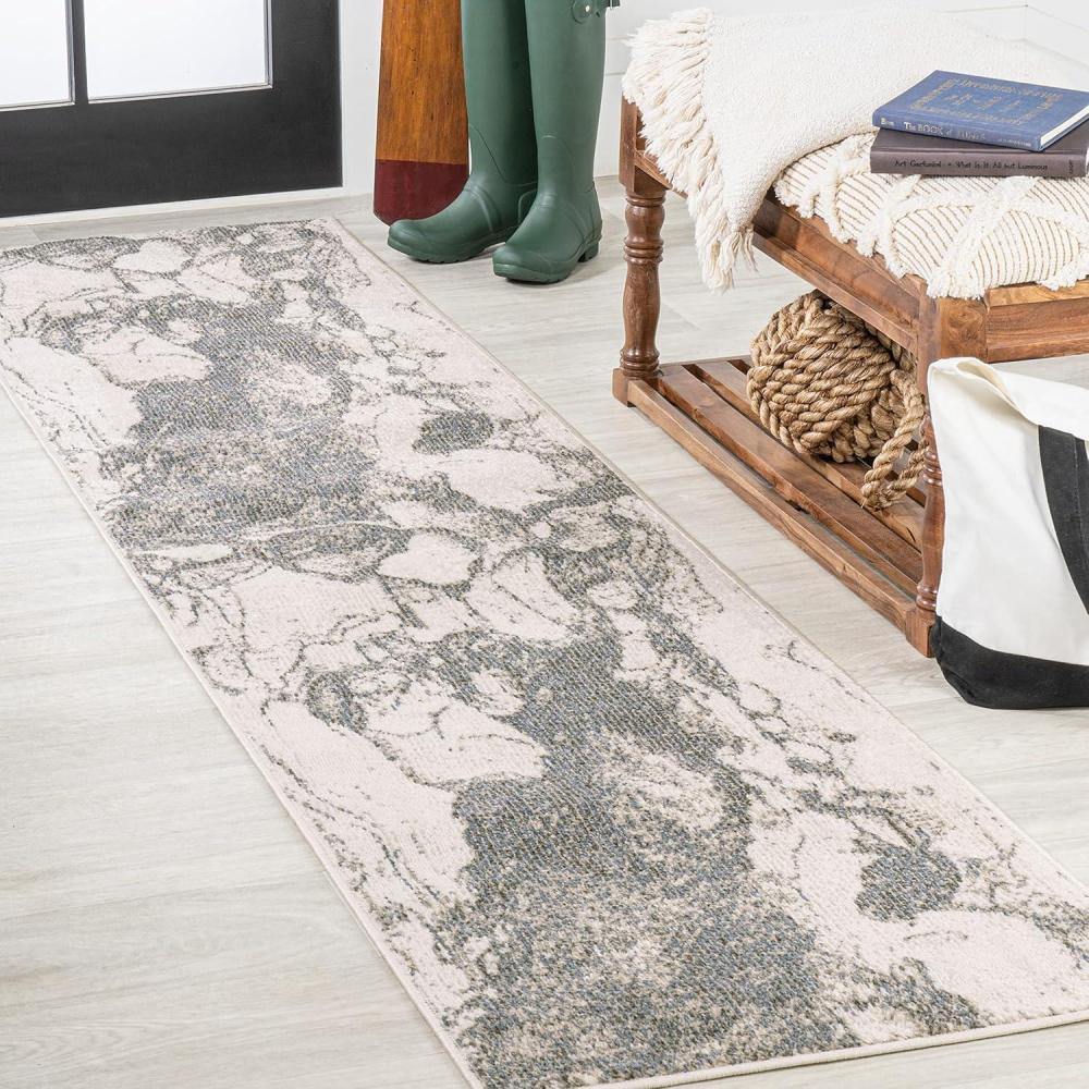 image:imageJONATHAN Y Marmo Abstract Marbled Indoor Area Rug 3x5 GoldGray Modern Contemporary EasyCleaning for Living Room Bedroom Kitchen Pet Friendly NonShedding CTP201C3GrayCream