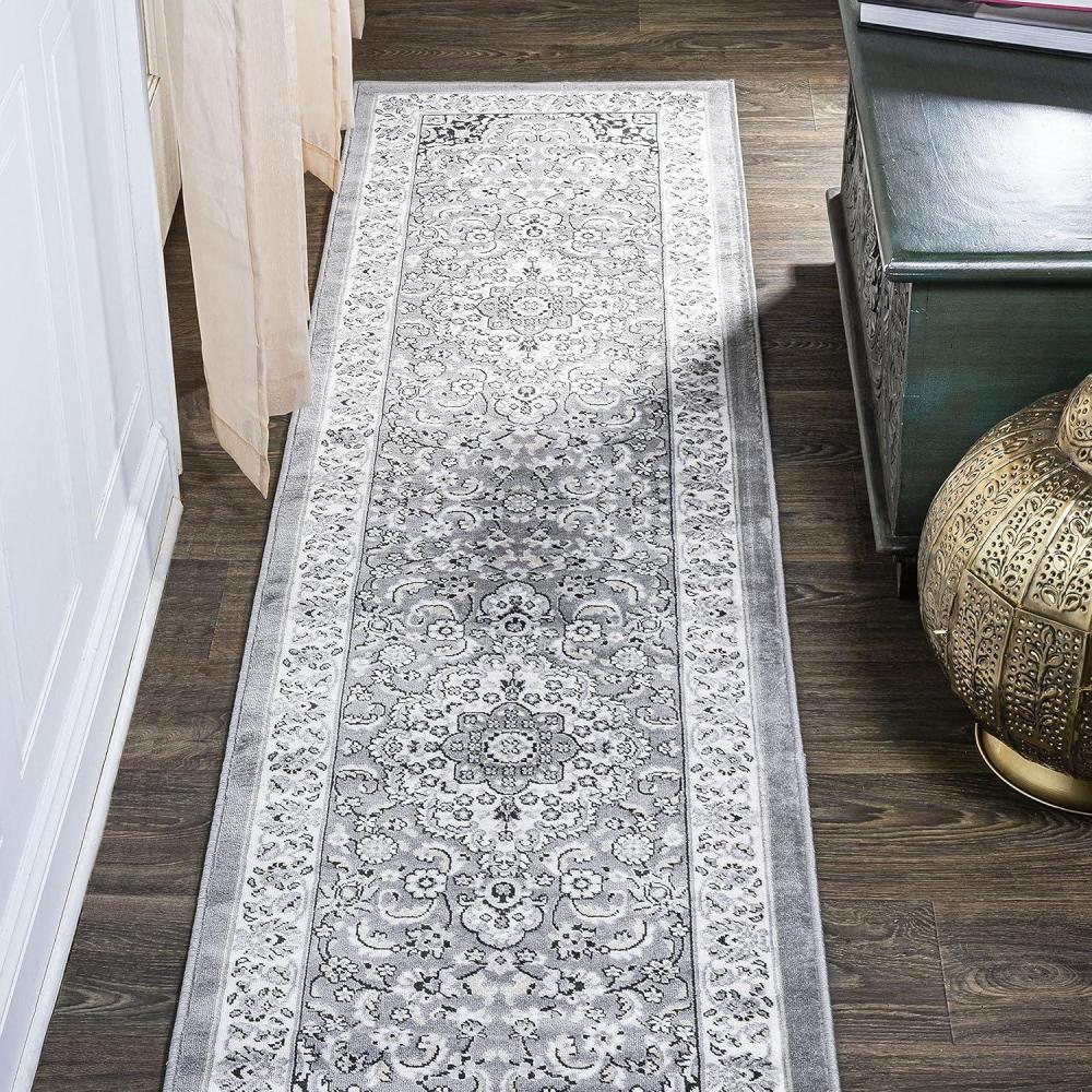 image:imageJONATHAN Y Palmette Modern Floral GrayCream Indoor Area Rug 3x5 Vintage Bohemian EasyCleaning for Living Room Bedroom Kitchen Pet Friendly NonShedding MDP503C3GrayIvory