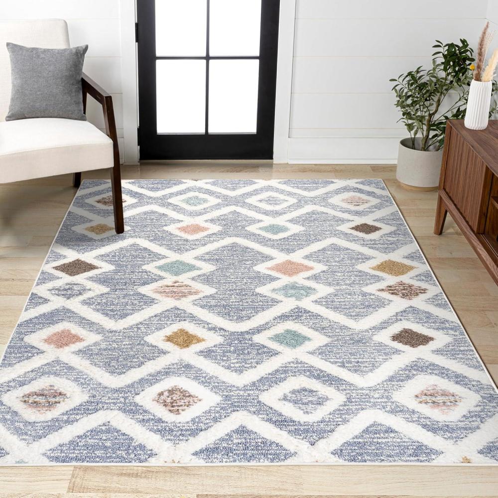 image:imageJONATHAN Y Trellis HighLow MultiGray Indoor Area Rug 3X5 ft Monique for Living Room Bedroom Kitchen Office EasyCleaning High Traffic PetFriendly NonShedding SNT104A3311 x 6 Rectangular