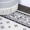 JONATHAN Y Acanthus French Border Blue/Navy Indoor Area Rug, 3×5, Vintage, Bohemian, Easy-Cleaning for Living Room, Bedroom, Kitchen, Pet Friendly, Non-Shedding (MDP504E-3)(Cream/Light Gray)