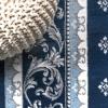 JONATHAN Y Acanthus French Border Blue/Navy Indoor Area Rug, 3×5, Vintage, Bohemian, Easy-Cleaning for Living Room, Bedroom, Kitchen, Pet Friendly, Non-Shedding (MDP504E-3)(Navy/Blue)