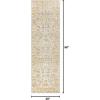 JONATHAN Y Alba Modern Faded Peshawar Gray/Ivory Indoor Area Rug, 3×5, Transitional, Traditional, Easy-Cleaning for Living Room, Bedroom, Kitchen, Pet Friendly, Non-Shedding (MDP304B-3)(Blue)