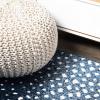 JONATHAN Y Antelope Modern Gray/Cream Indoor Area Rug, 3×5, Animal Prints, Casual, Easy-Cleaning for Living Room, Bedroom, Kitchen, Pet Friendly, Non-Shedding (SAF100C-3)(Navy/Cream)