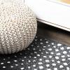 JONATHAN Y Antelope Modern Gray/Cream Indoor Area Rug, 3×5, Animal Prints, Casual, Easy-Cleaning for Living Room, Bedroom, Kitchen, Pet Friendly, Non-Shedding (SAF100C-3)(Black/Cream)