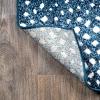 JONATHAN Y Antelope Modern Gray/Cream Indoor Area Rug, 3×5, Animal Prints, Casual, Easy-Cleaning for Living Room, Bedroom, Kitchen, Pet Friendly, Non-Shedding (SAF100C-3)(Blue/Cream)