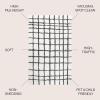 JONATHAN Y Arenal Geometric Grid Shag White/Gray Indoor Area Rug, 3×5, Bohemian, Contemporary, Easy-Cleaning for Living Room, Bedroom, Kitchen, Pet Friendly, Non-Shedding (MOH409A-3)(4′ x 6′ (Rectangular))