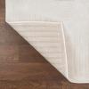JONATHAN Y Art Deco Striped Arches Indoor Area Rug 3X5 Blue/White, Ariana MidCentury High-Low Two-Tone for Living Room, Bedroom, Kitchen, Easy-Cleaning, Pet-Friendly, Non-Shedding SND100C-3(White/Cream)