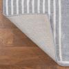 JONATHAN Y Art Deco Striped Arches Indoor Area Rug 3X5 Blue/White, Ariana MidCentury High-Low Two-Tone for Living Room, Bedroom, Kitchen, Easy-Cleaning, Pet-Friendly, Non-Shedding SND100C-3(Blue/White)