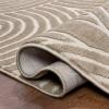 JONATHAN Y Art Deco Striped Arches Indoor Area Rug 3X5 Blue/White, Ariana MidCentury High-Low Two-Tone for Living Room, Bedroom, Kitchen, Easy-Cleaning, Pet-Friendly, Non-Shedding SND100C-3(Beige/Cream)