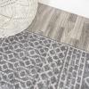 JONATHAN Y Arta Vintage Geometric Multi/Cream Indoor Area Rug, 3×5, Moroccan, Farmhouse, Easy-Cleaning for Living Room, Bedroom, Kitchen, Pet Friendly, Non-Shedding (MOH106C-3)(Gray/Cream)