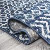 JONATHAN Y Arta Vintage Geometric Multi/Cream Indoor Area Rug, 3×5, Moroccan, Farmhouse, Easy-Cleaning for Living Room, Bedroom, Kitchen, Pet Friendly, Non-Shedding (MOH106C-3)(Navy/Cream)