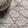JONATHAN Y Asilah Diamond Gray Indoor Area Rug, 3×5, Moroccan Modern, Bohemian, Casual, Easy-Cleaning for Living Room, Bedroom, Kitchen, Pet Friendly, Non-Shedding (MOH300B-3)(Light Gray)