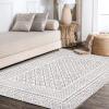 JONATHAN Y Athens Modern Geometric Boho Gray/Cream Indoor Area Rug, 3×5, Moroccan, Farmhouse, Easy-Cleaning for Living Room, Bedroom, Kitchen, Pet Friendly, Non-Shedding (MOH107A-3)(4′ x 6′ (Rectangular))