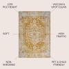 JONATHAN Y Audrey Bohemian Ornate Medallion Orange/White Indoor Area Rug, 3×5, Traditional, Vintage, Easy-Cleaning for Living Room, Bedroom, Kitchen, Pet Friendly, Non-Shedding (MDP209A-3)(4′ x 6′ (Rectangular))