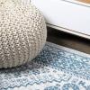 JONATHAN Y Boho Cottage Medallion Red/Ivory Indoor Area Rug, 3×5, Bohemian, Vintage, Easy-Cleaning for Living Room, Bedroom, Kitchen, Pet Friendly, Non-Shedding (MDP501A-3)(Blue/White)