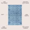JONATHAN Y Boho Vintage Tribal Blue/Gray Indoor Area Rug 3X5 ft, Modern for Living Room, Bedroom, Kitchen, Office, Easy-Cleaning, High Traffic, Pet-Friendly, Non-Shedding (MOH100A-3)(7’9″ x 10′ (Rectangular))