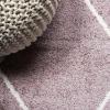 JONATHAN Y Cole Diamond Trellis Light Blue/White Runner Rug 2×8, Modern,Contemporary,Geometric,Casual, Easy-Cleaning for Living Room,Bedroom,Kitchen,Pet Friendly,Non-Shedding (SEU102C-28)(Rose/White)