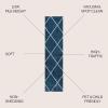JONATHAN Y Cole Diamond Trellis Light Blue/White Runner Rug 2×8, Modern,Contemporary,Geometric,Casual, Easy-Cleaning for Living Room,Bedroom,Kitchen,Pet Friendly,Non-Shedding (SEU102C-28)(Navy/White)