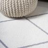 JONATHAN Y Cole Diamond Trellis Light Blue/White Runner Rug 2×8, Modern,Contemporary,Geometric,Casual, Easy-Cleaning for Living Room,Bedroom,Kitchen,Pet Friendly,Non-Shedding (SEU102C-28)(White/Gray)