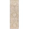 JONATHAN Y Darija Ornate Geometric Medallion Blue Indoor Area Rug, 3×5, Transitional, Traditional, Easy-Cleaning for Living Room, Bedroom, Kitchen, Pet Friendly, Non-Shedding (MDP308C-3)(Grey)