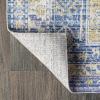 JONATHAN Y Darija Ornate Geometric Medallion Blue Indoor Area Rug, 3×5, Transitional, Traditional, Easy-Cleaning for Living Room, Bedroom, Kitchen, Pet Friendly, Non-Shedding (MDP308C-3)(Blue)