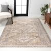 JONATHAN Y Darija Ornate Geometric Medallion Blue Indoor Area Rug, 3×5, Transitional, Traditional, Easy-Cleaning for Living Room, Bedroom, Kitchen, Pet Friendly, Non-Shedding (MDP308C-3)(Grey)
