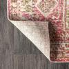 JONATHAN Y Darija Ornate Geometric Medallion Blue Indoor Area Rug, 3×5, Transitional, Traditional, Easy-Cleaning for Living Room, Bedroom, Kitchen, Pet Friendly, Non-Shedding (MDP308C-3)(Pink)